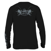 Dorado Twins Long Sleeve UV Shirt, Black | Live to Fish